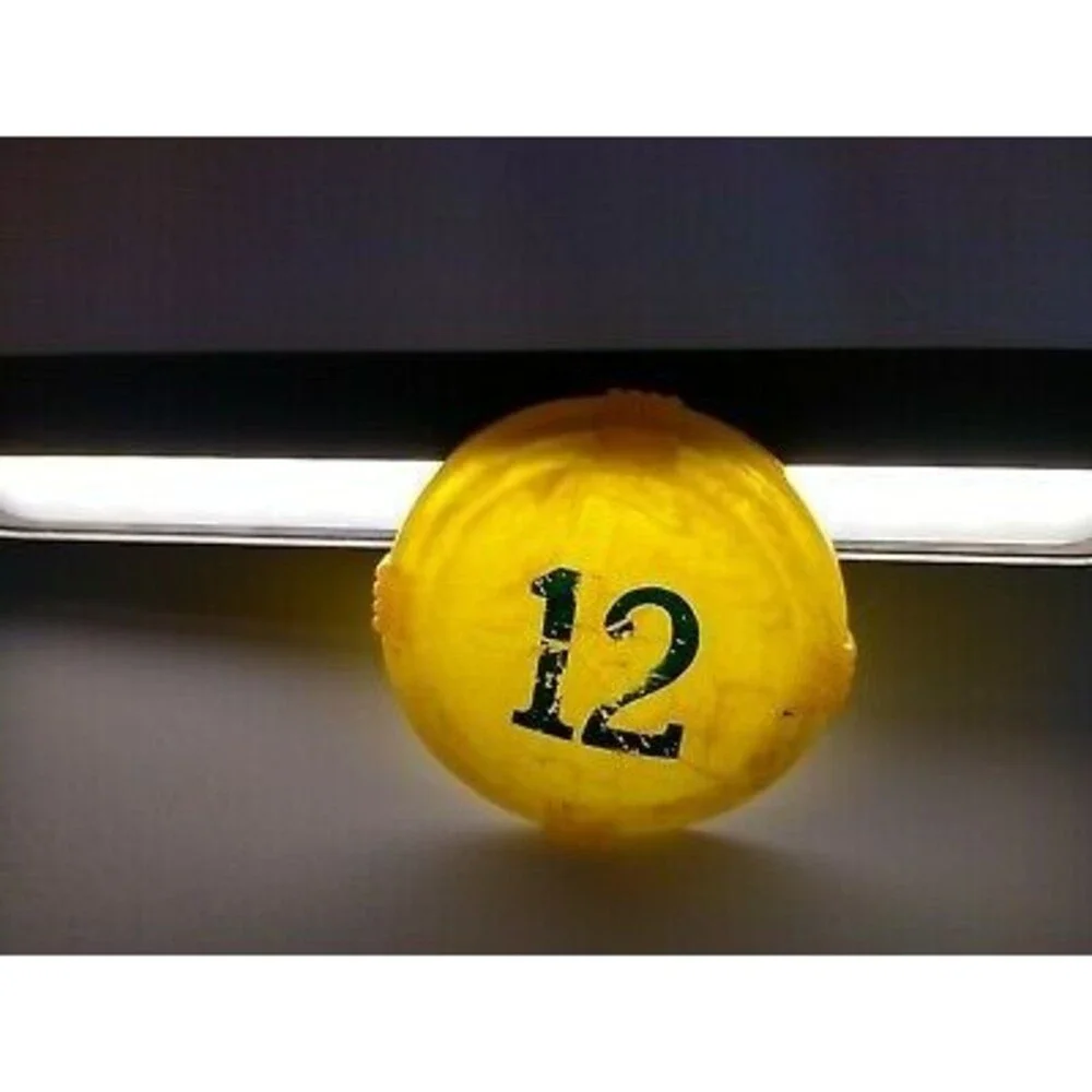 Vintage Pinball Machine Bumper Cap Game Part Original 1950s Yellow Marble # 12